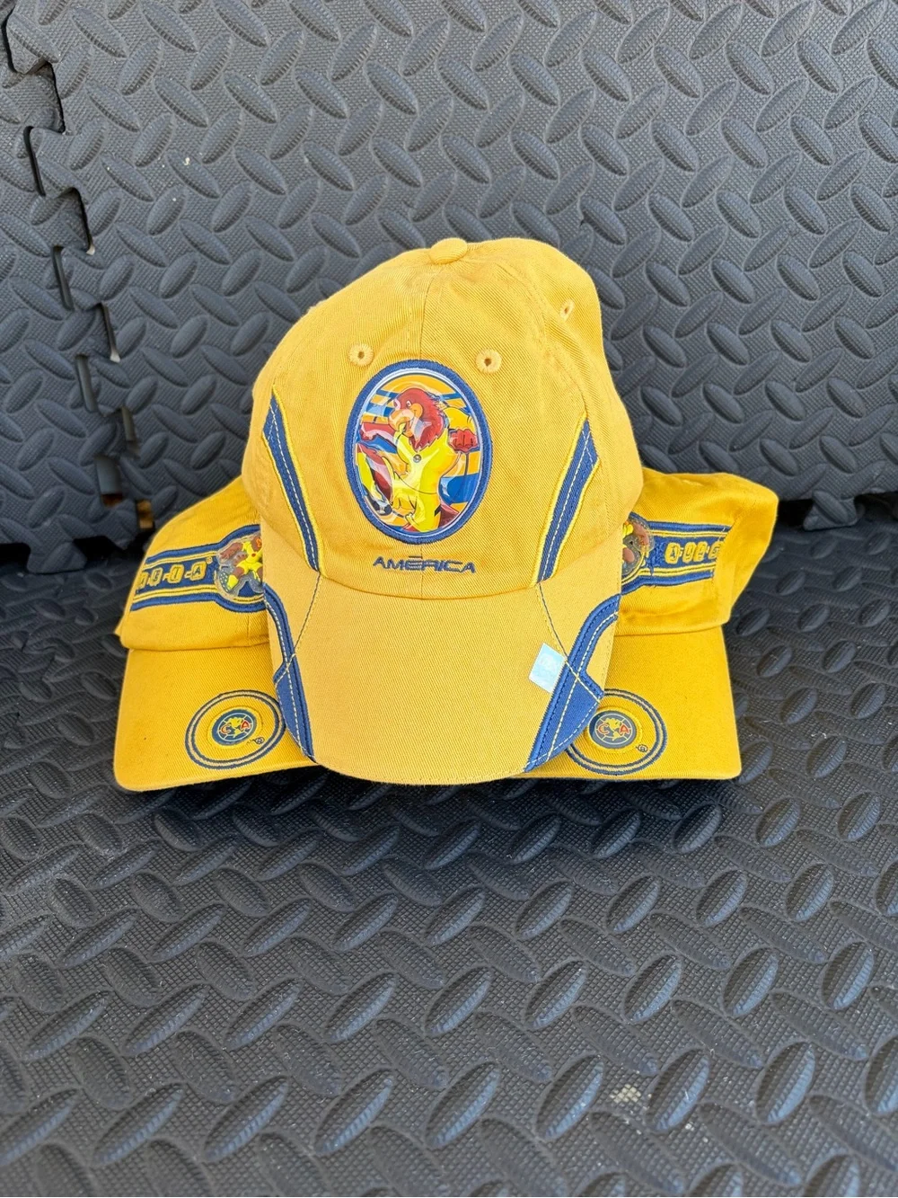América  Aguilas Yellow Cotton Baseball Cap with Team Crest Unixes